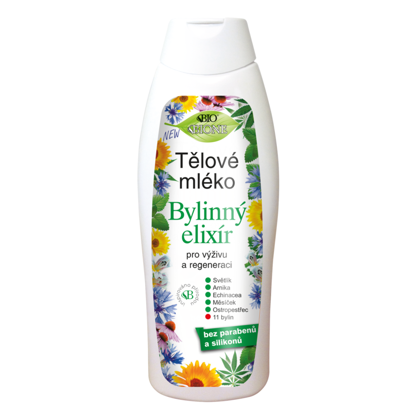 BC BIO Bylinný elixír Telové mlieko 500ml