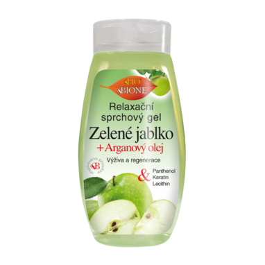 BC BIO Sprchový relaxačný gél Zelené jablko 260 ml